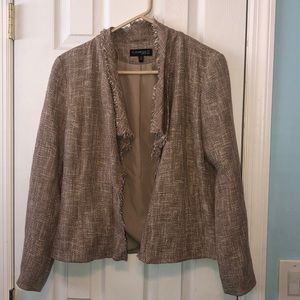 Woven, sparkle blazer